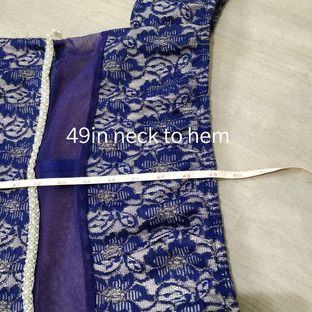 Prom dress custom royal blue lace JANE.X Bethany - Picture 12 of 16